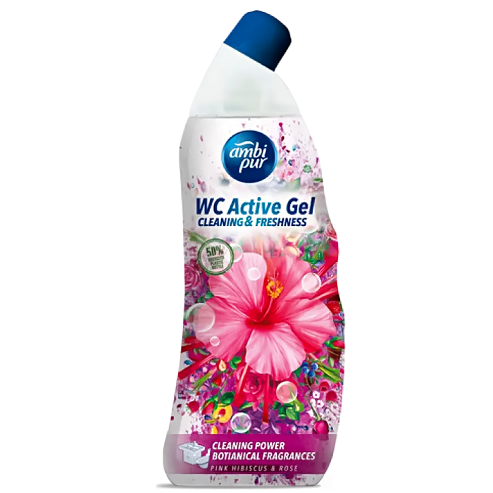 Гель для туалету Ambi Pur WC Botanical Fragrances Гібіскус і троянда, 750 мл (820802/820864) - 